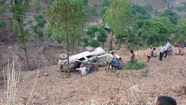 पाल्पामा जिप दुर्घटनाः बालकसहित दुई जनाको मृत्यु, १३ जना घाइते