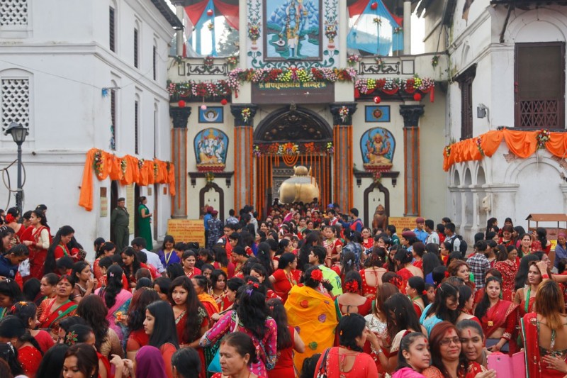 तीज पर्वका अवसरमा पशुपतिनाथ मन्दिर दर्शन गर्न आउने भक्तजनका लागि सबै तयारी पूरा